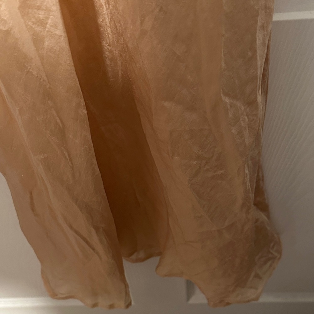 Citron Tan Chemise silk slip - Picture 4 of 4